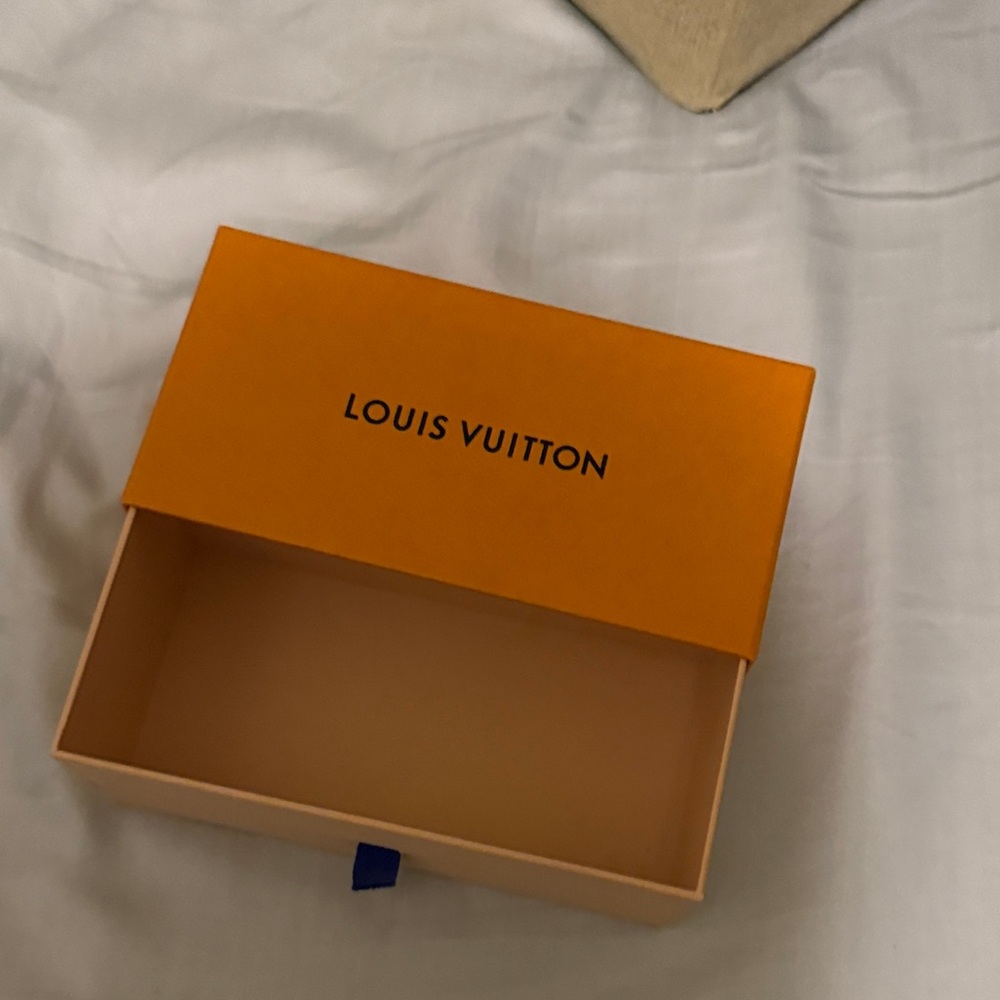 Louis Vuitton Orange and Tan Slide Drawer Box